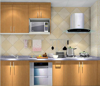 太平綠臺面整體廚房櫥柜F13628 尚品宅配櫥柜的優雅美學與五金交電的品質融合